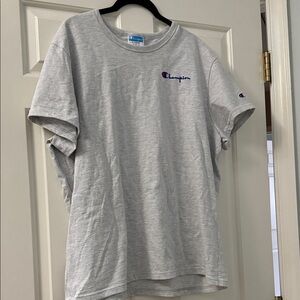 Champion Heather Gray Tee with Logo
